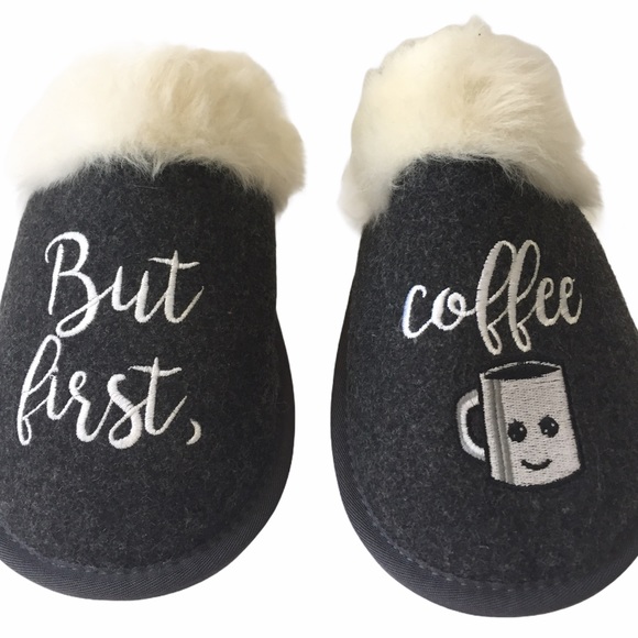 Saks Fifth Avenue Faux Fur Slippers - Picture 9 of 10